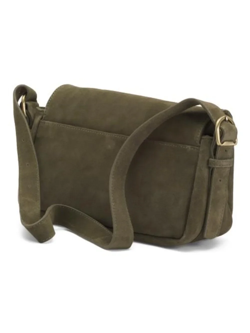 MADE IN INDIA Suede Turnlock Crossbody